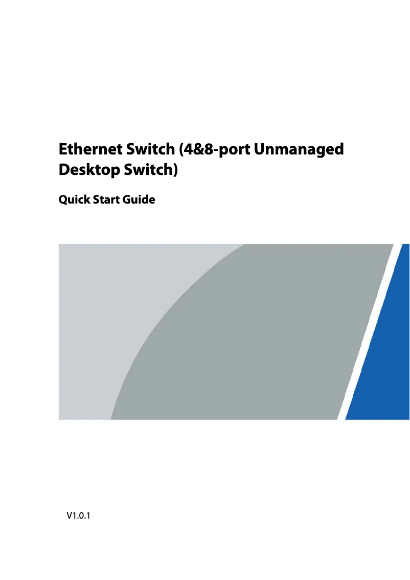 Page 1 de la notice Manuel utilisateur Dahua Technology DH-SF1005-5P