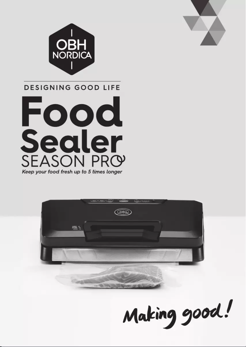 Page 1 de la notice Manuel utilisateur OBH Nordica Season Pro 7941