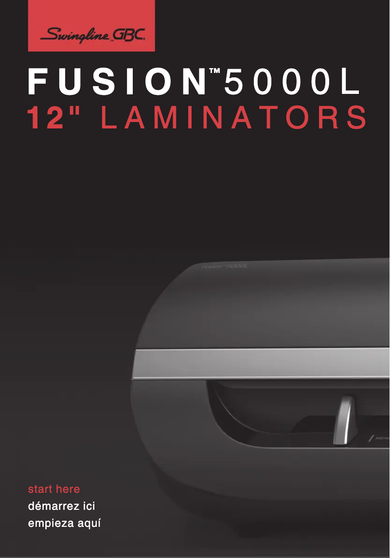 Page 1 de la notice Manuel utilisateur Swingline GBC Fusion 5000L