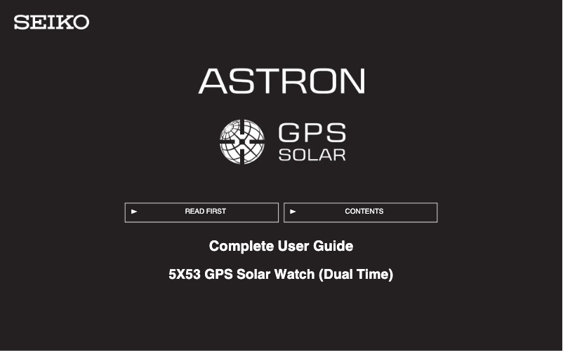 Page 1 de la notice Manuel utilisateur Seiko 5X53