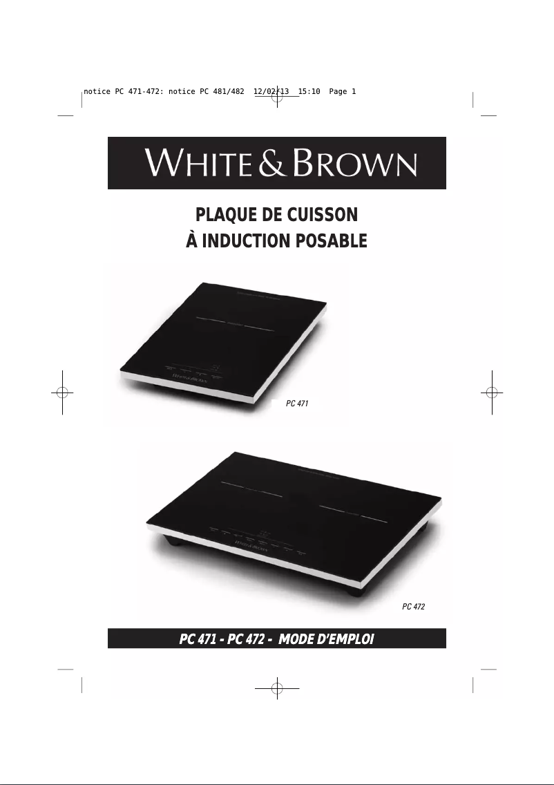 Page n°1 - Manuel utilisateur White And Brown PC 471