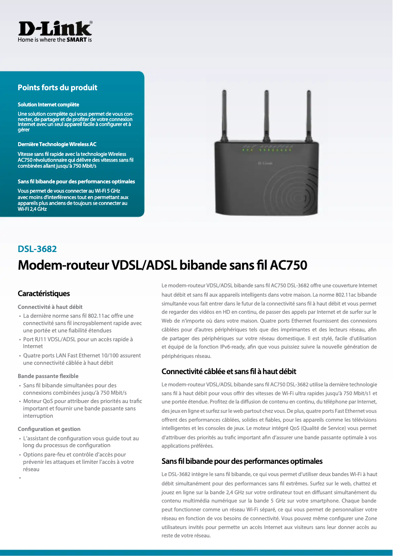 Image de la première page du manuel de l'appareil DSL-3682