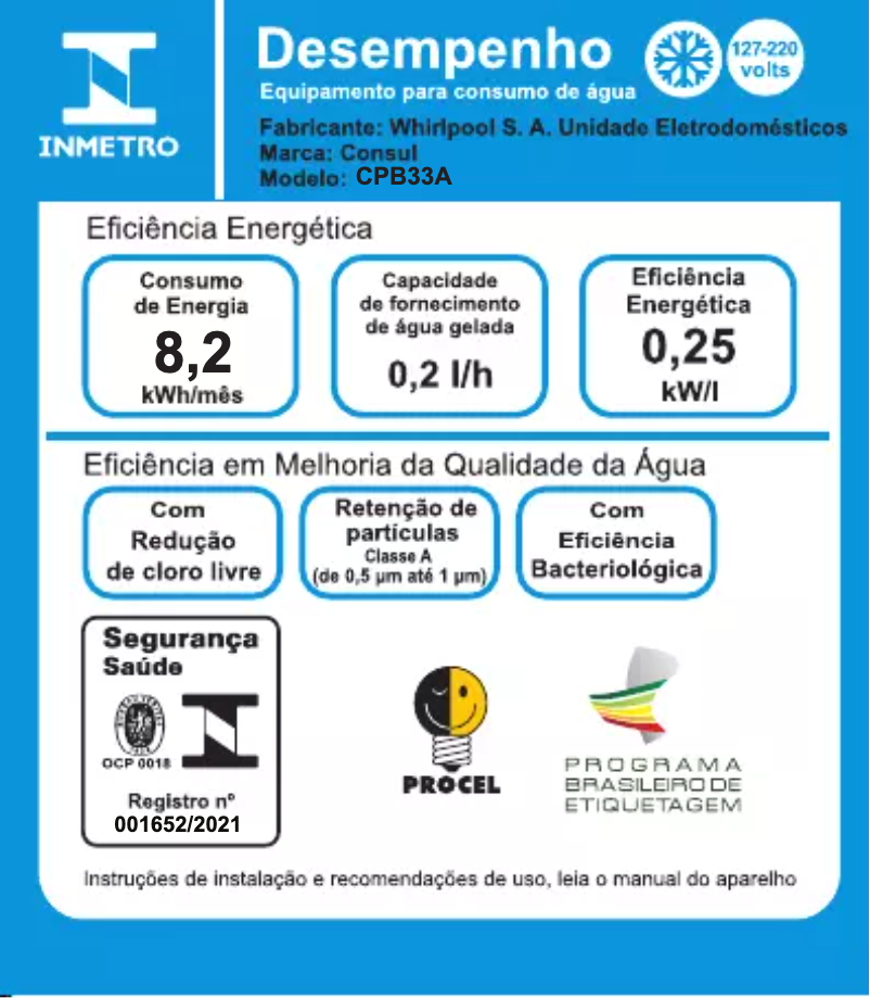 Page 1 de la notice Manuel utilisateur Consul CPB33