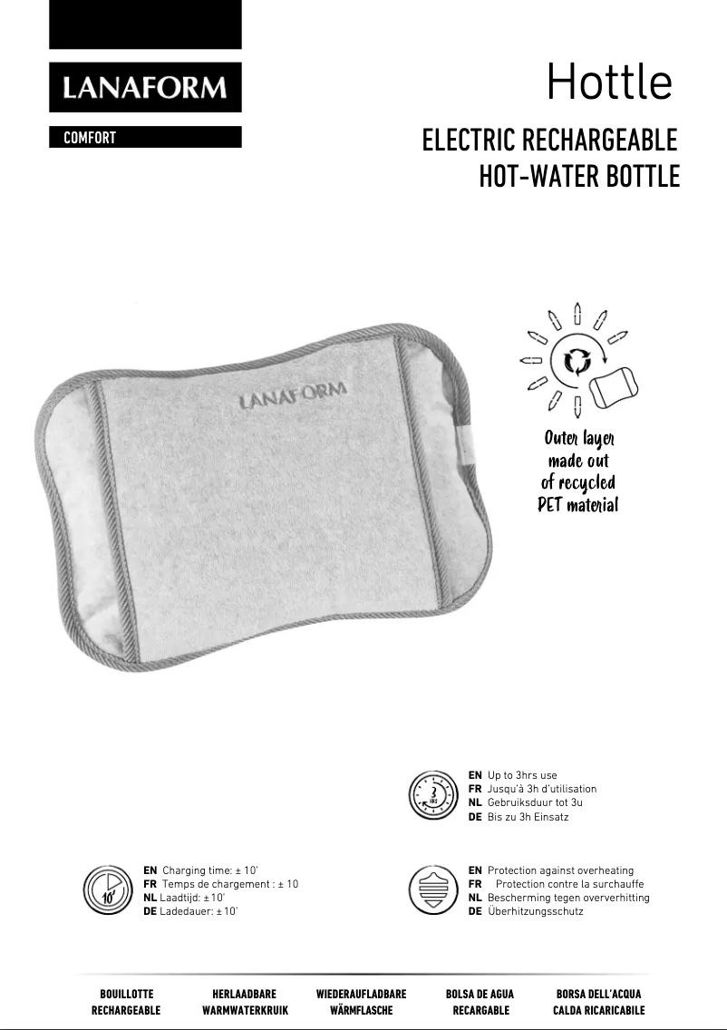 Page n°1 - Manuel utilisateur Lanaform Hottle