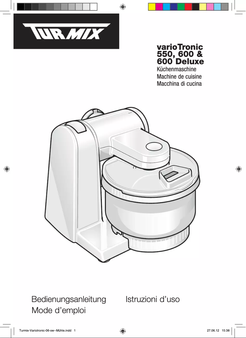 Image de la première page du manuel de l'appareil VarioTronic 600 Deluxe A33126