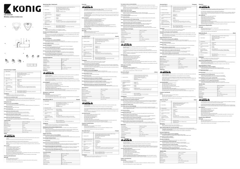 Page n°1 - Manuel utilisateur Konig SAS-ASSS300