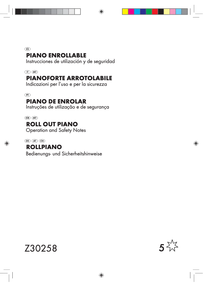 Page n°1 - Manuel utilisateur SilverCrest Z30258