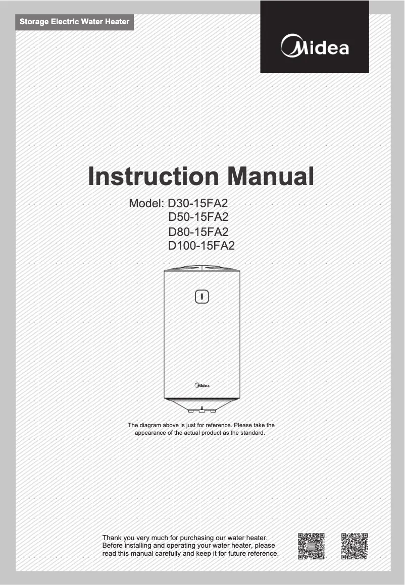 Página 1 del manual Manual de usuario Midea D100-15FA2
