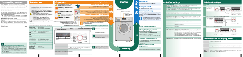 Page n°1 - Manuel utilisateur Bosch WAB28266SN