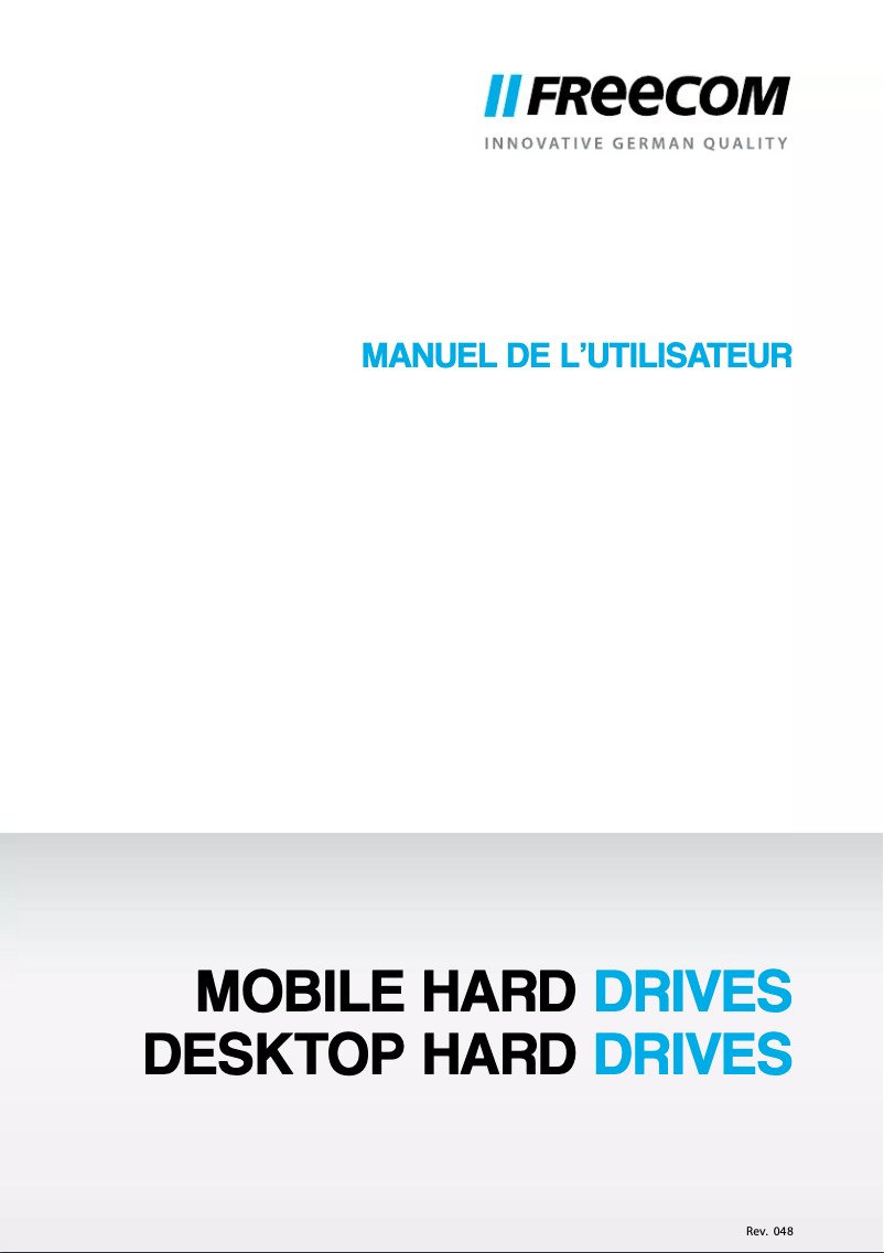 Image de la première page du manuel de l'appareil Mobile Drive 56152