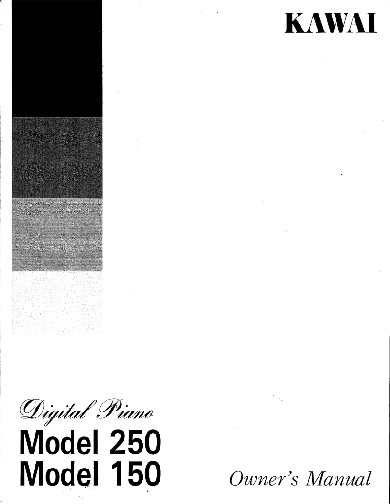 Page 1 de la notice Manuel utilisateur Kawai P150
