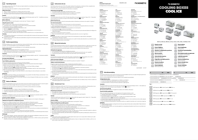 Página 1 del manual Manual de usuario Waeco Dometic Cool-Ice CI 55