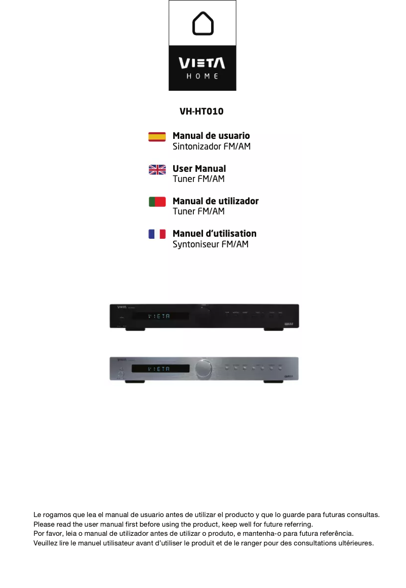 Page 1 de la notice Manuel utilisateur Vieta VH-HT010