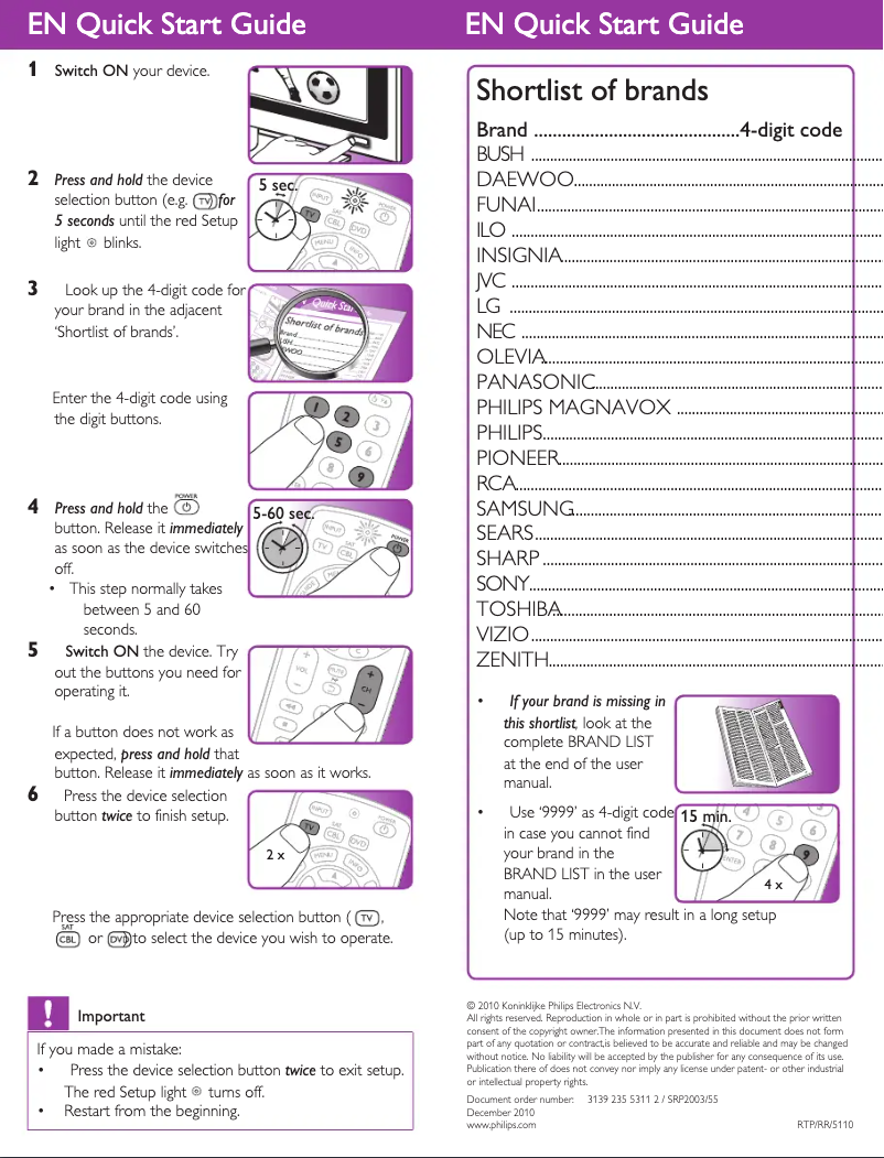 Imagen de la primera página del manual del dispositivo SRP2003