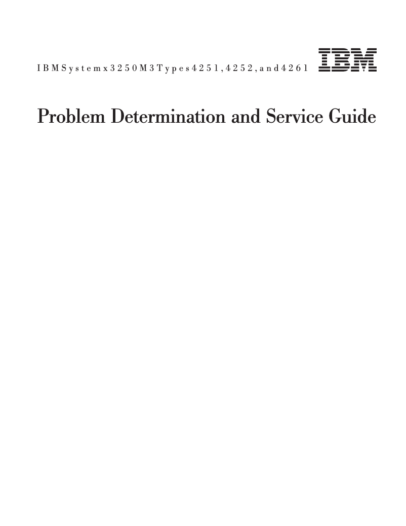 Page 1 de la notice Manuel utilisateur Lenovo System x3250 M3