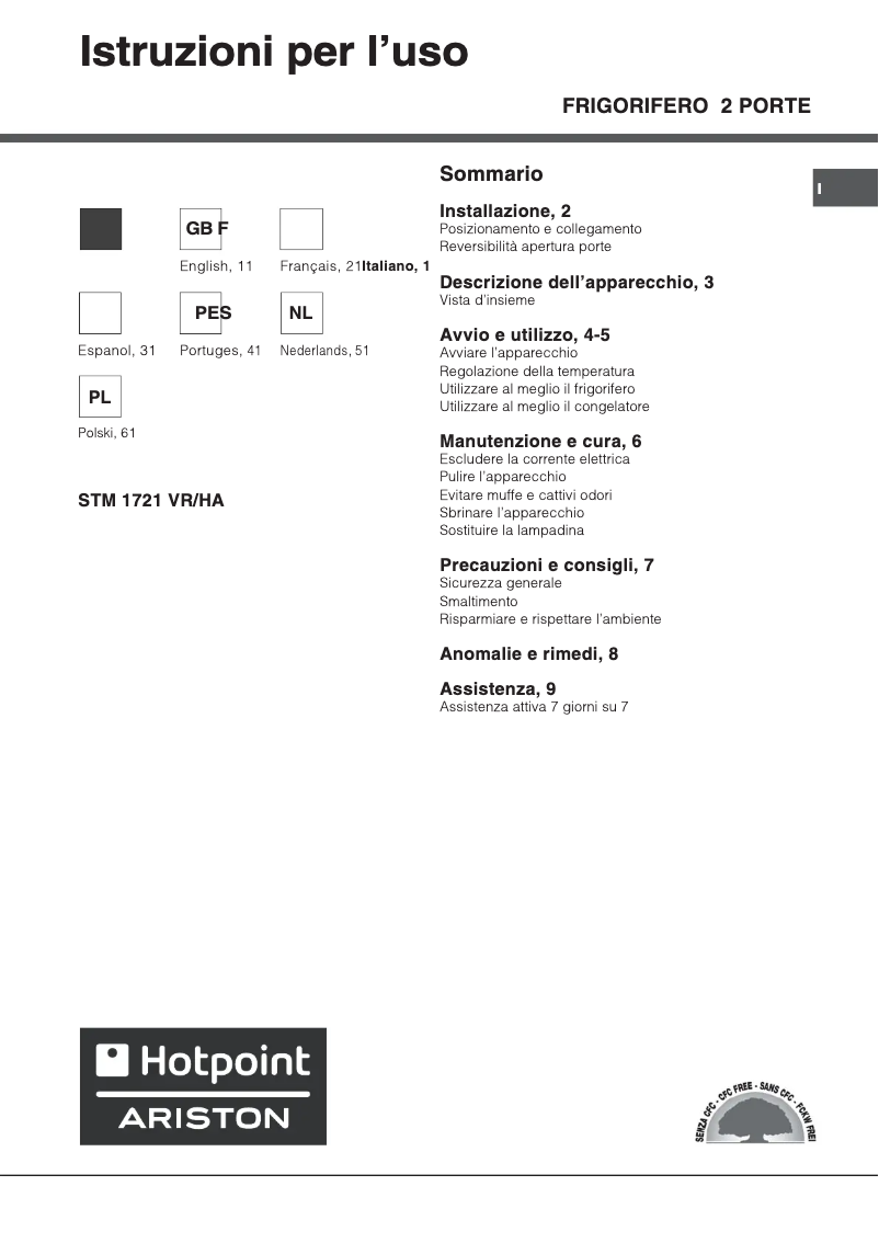 Image de la première page du manuel de l'appareil STM 1721 VR