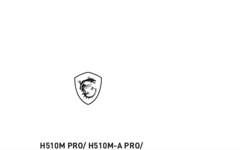 Image de la première page du manuel de l'appareil B560M PRO-E