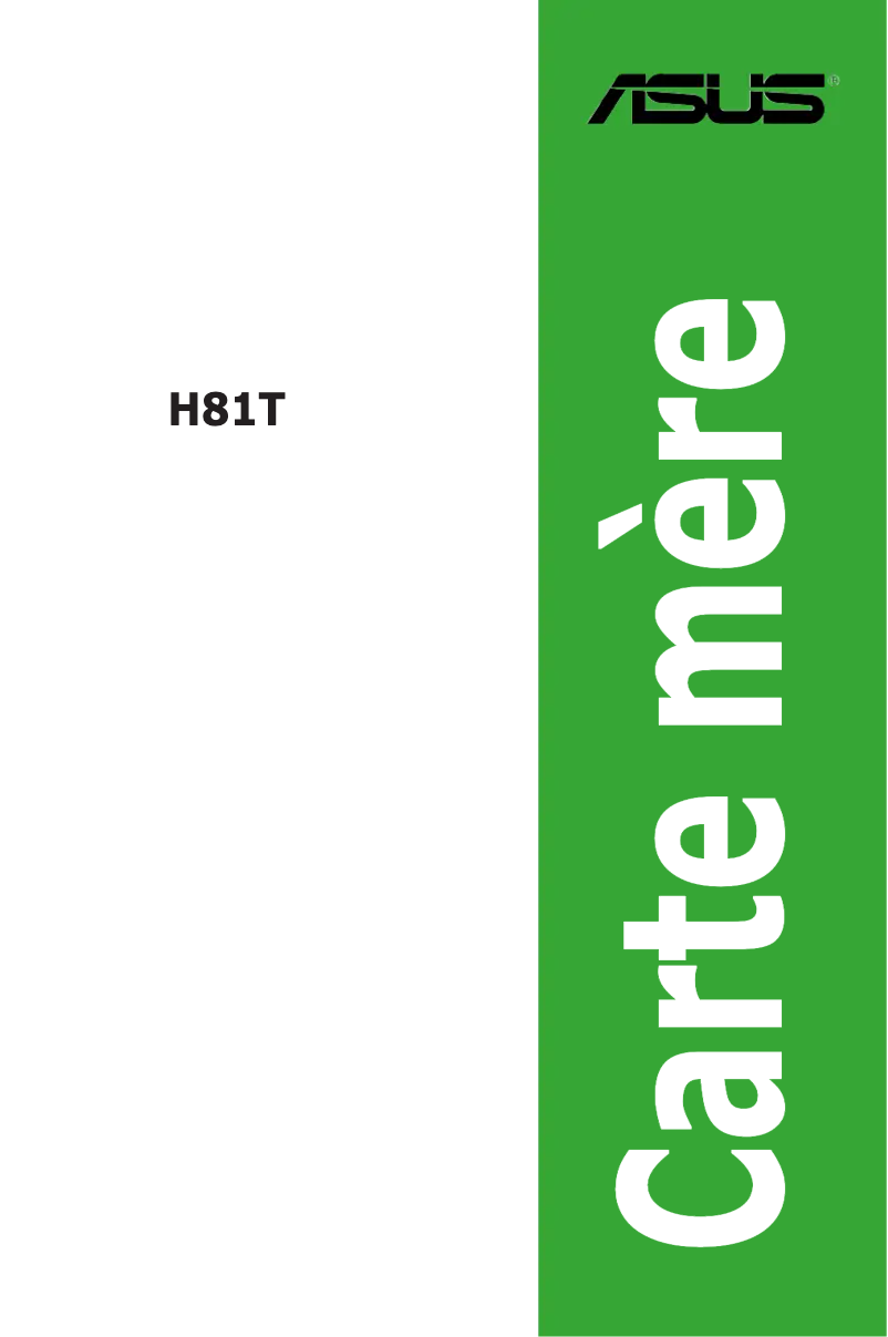 Page 1 de la notice Manuel utilisateur Asus H81T