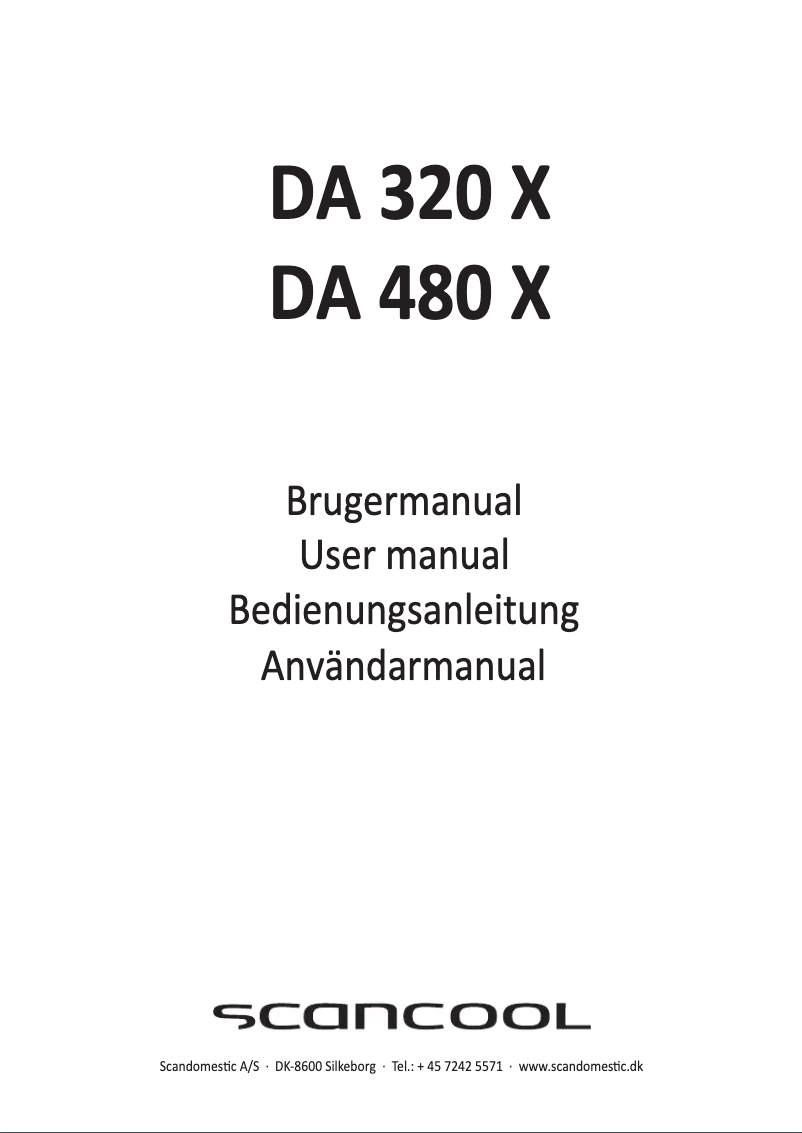 Image de la première page du manuel de l'appareil DA 480 X