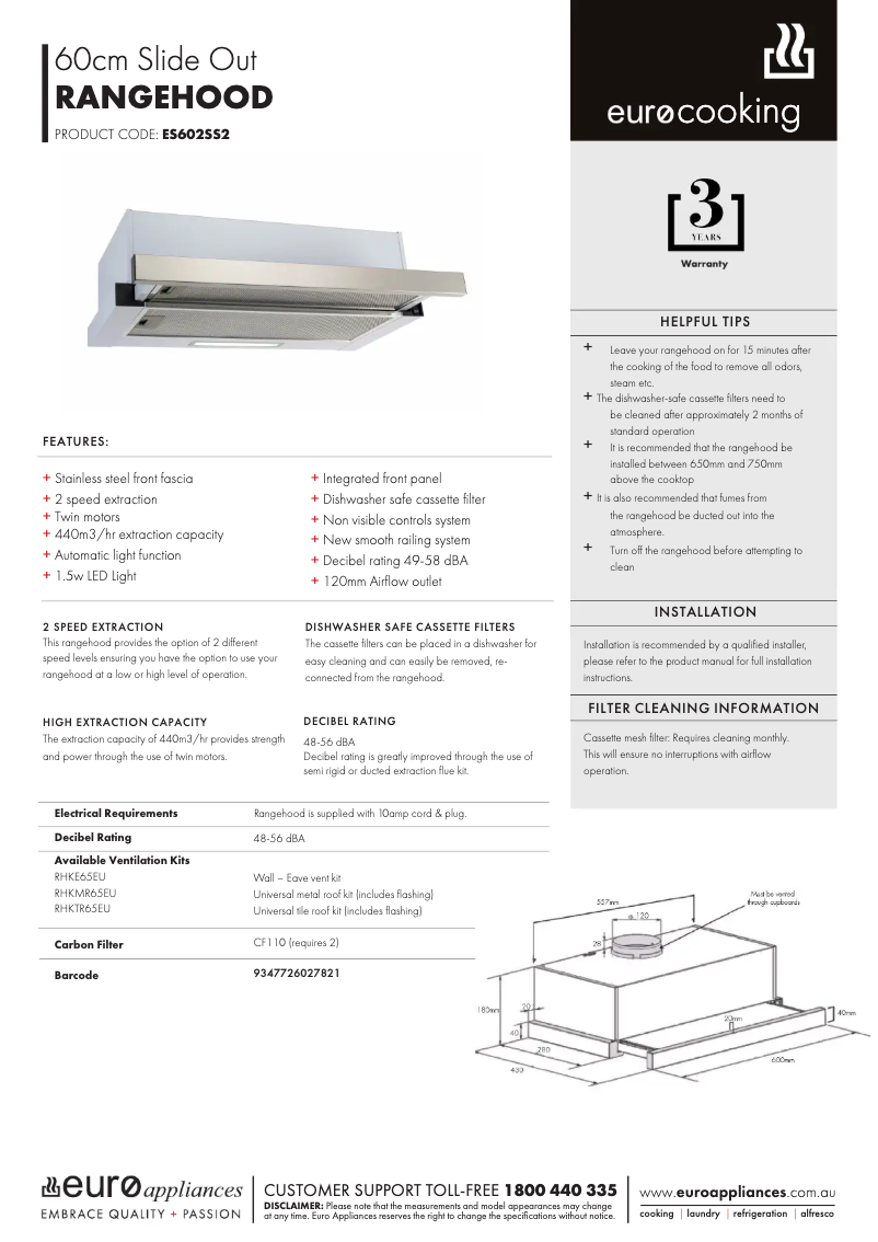 Image de la première page du manuel de l'appareil ES602SS2