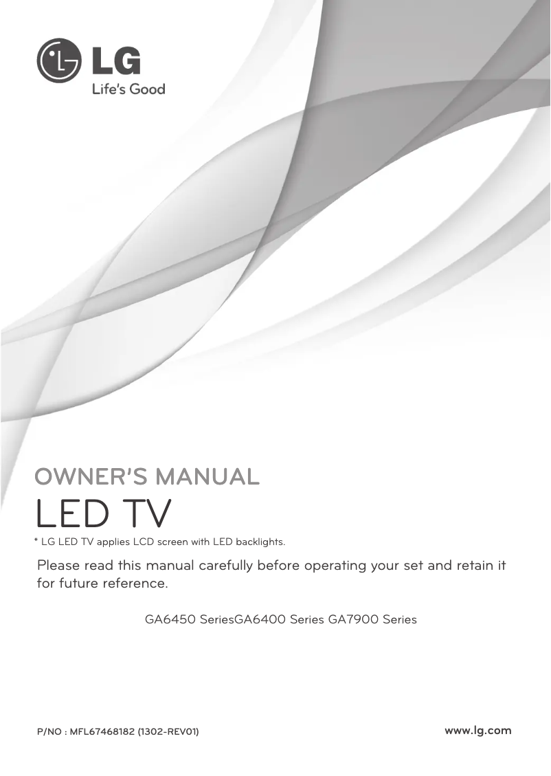 Página 1 del manual Manual de usuario LG 47GA6450