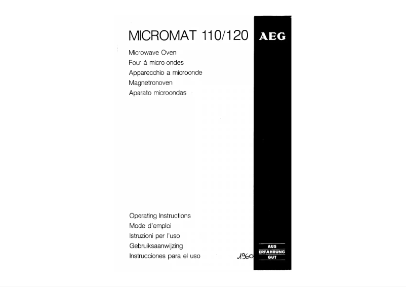 Imagen de la primera página del manual del dispositivo Micromat 120