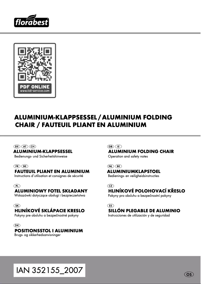 Página 1 del manual Manual de usuario Florabest IAN 352155