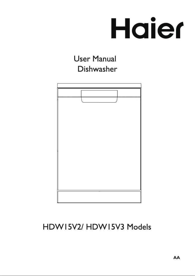 Page 1 de la notice Manuel utilisateur Haier HDW15V2S1