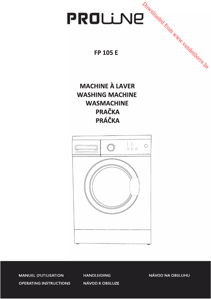 Image de la première page du manuel de l'appareil FP 105 E