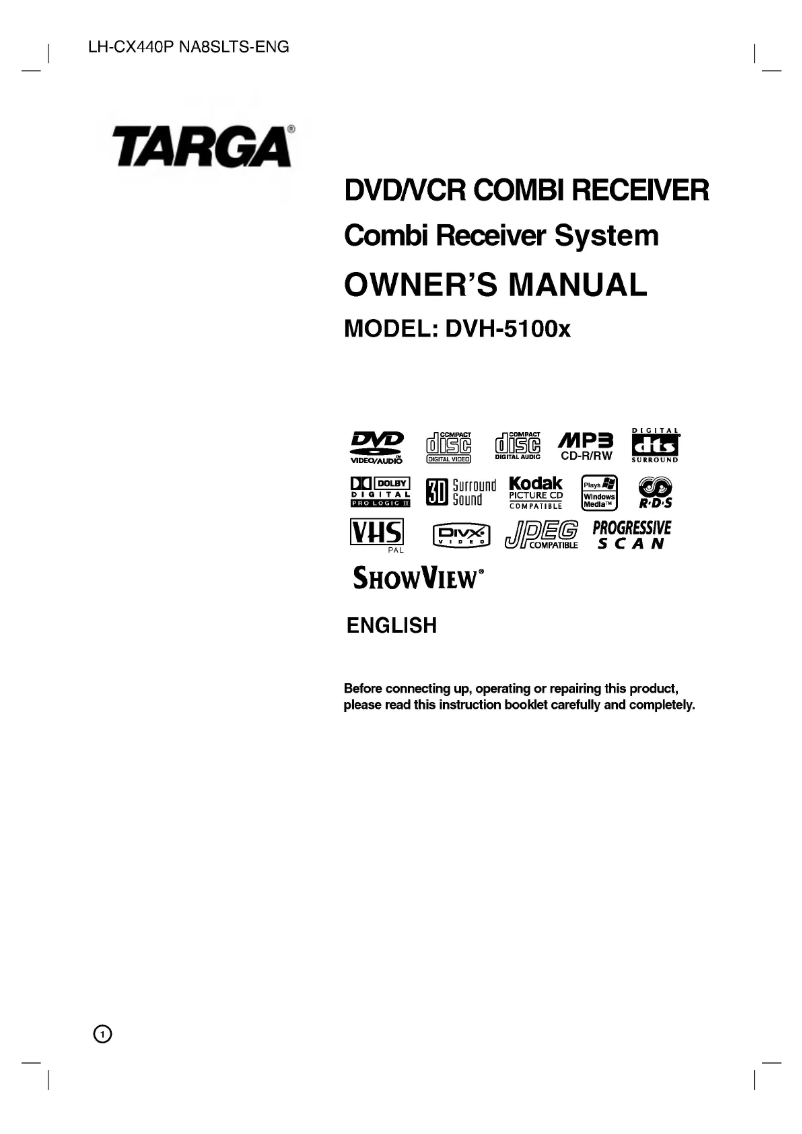 Image de la première page du manuel de l'appareil LH-CX449P