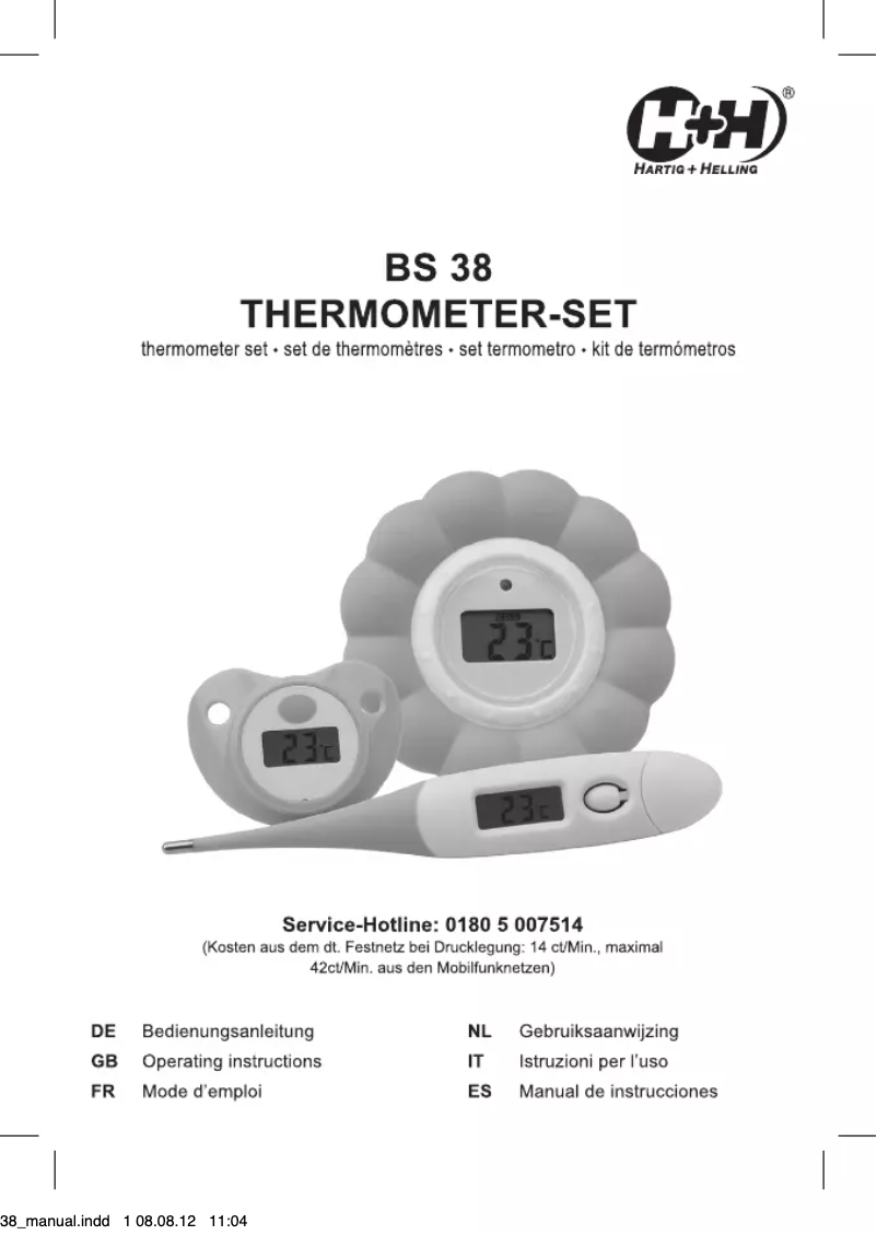 Page n°1 - Manuel utilisateur Olympia BS 38