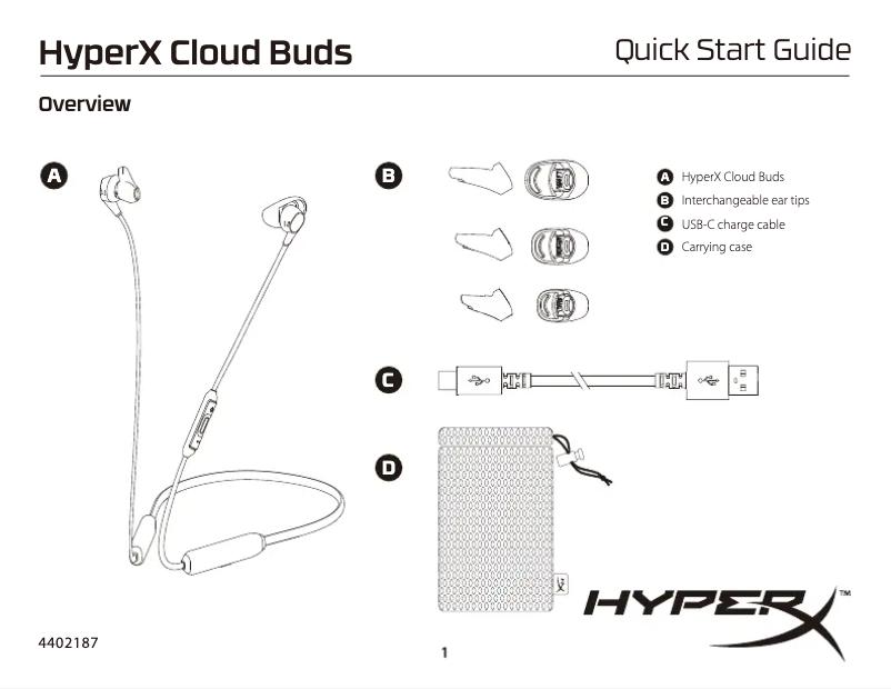 Image de la première page du manuel de l'appareil Cloud Buds
