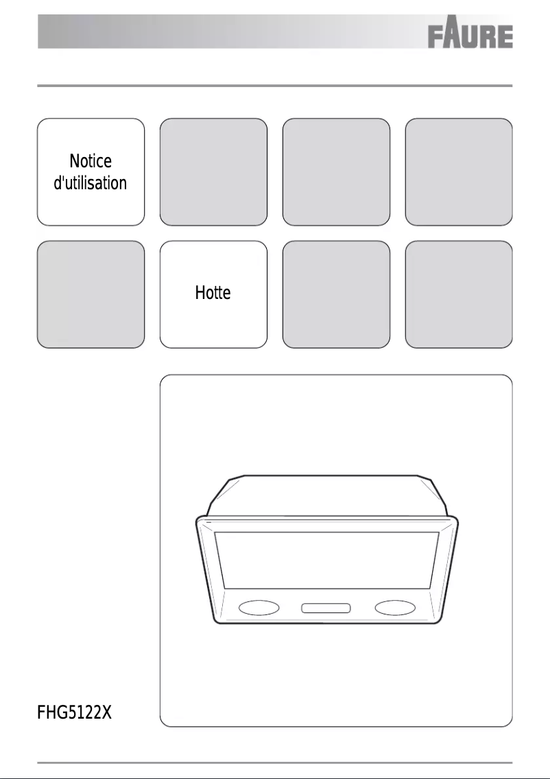 Page 1 de la notice Manuel utilisateur Faure FHG5122X