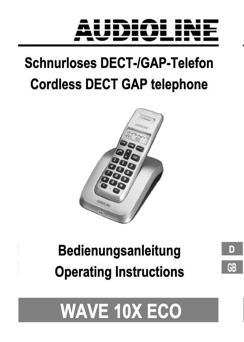 Página 1 del manual Manual de usuario Audioline Wave 102