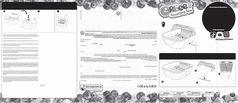 Page 1 de la notice Manuel utilisateur Orbeez Soothing Spa