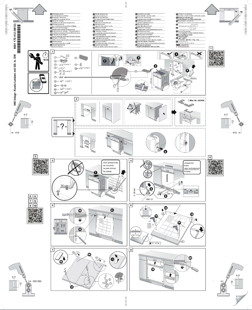 Page 1 de la notice Guide d'installation Bosch SPI69T75EU