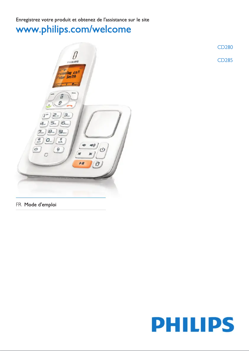 Page n°1 - Manuel utilisateur Philips CD285