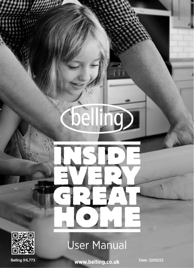 Página 1 del manual Manual de usuario Belling ComfortCook IHL773