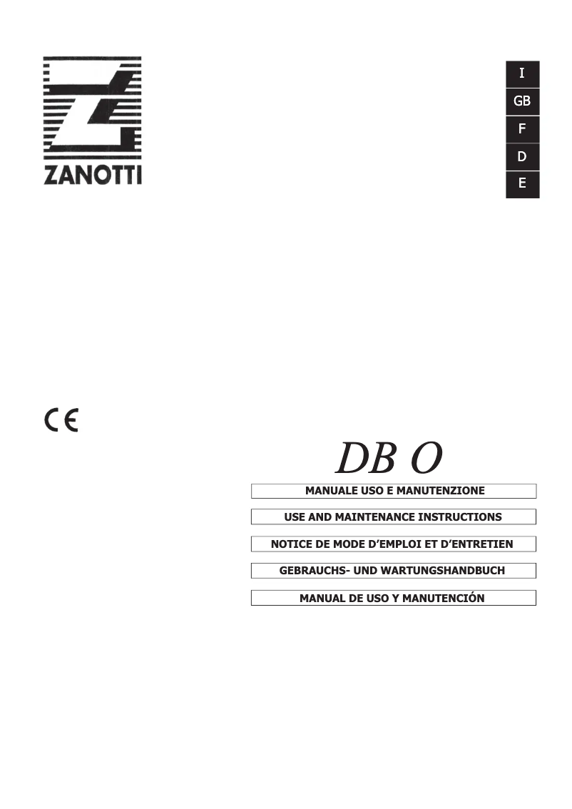 Image de la première page du manuel de l'appareil BDB112DA12XXB