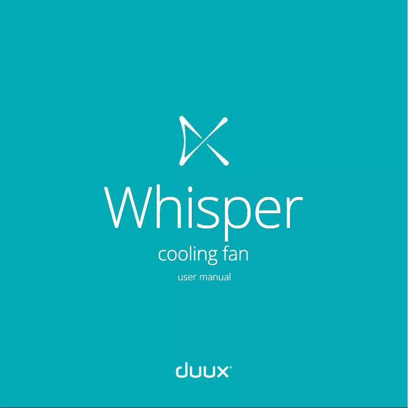 Page n°1 - Manuel utilisateur Duux Whisper