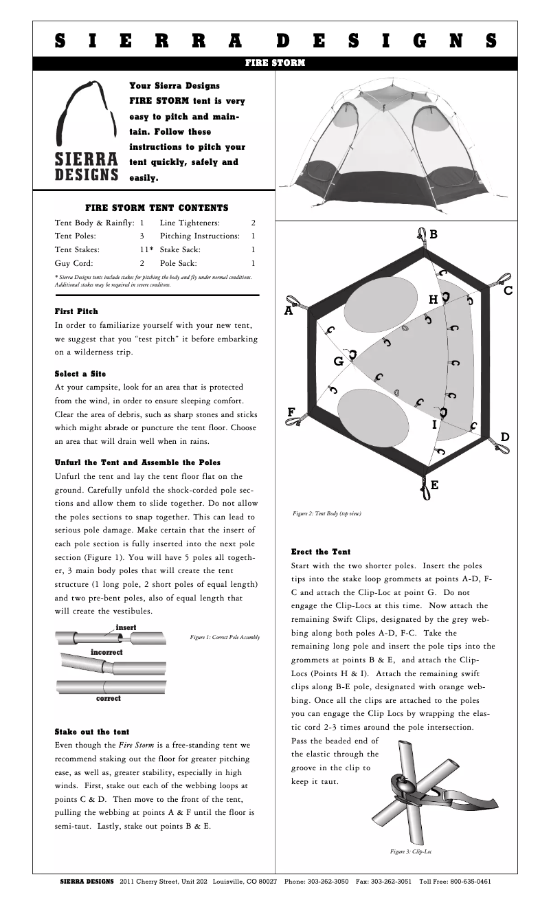 Imagen de la primera página del manual del dispositivo Fire Storm