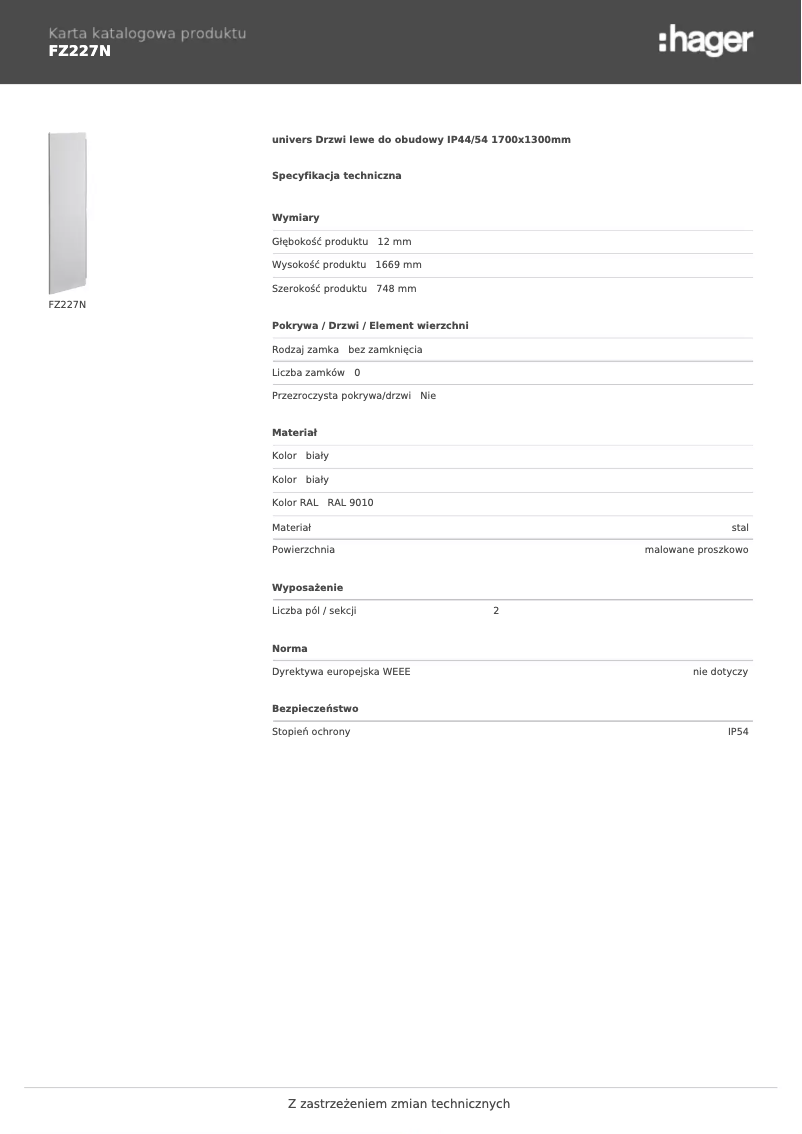 Page n°1 - Manuel utilisateur Hager FZ227N