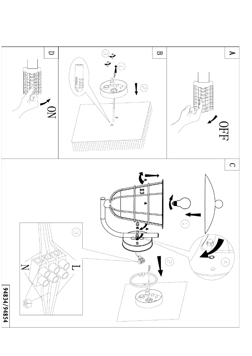 Page 1 de la notice Manuel utilisateur Eglo Vintage Pulfero 1