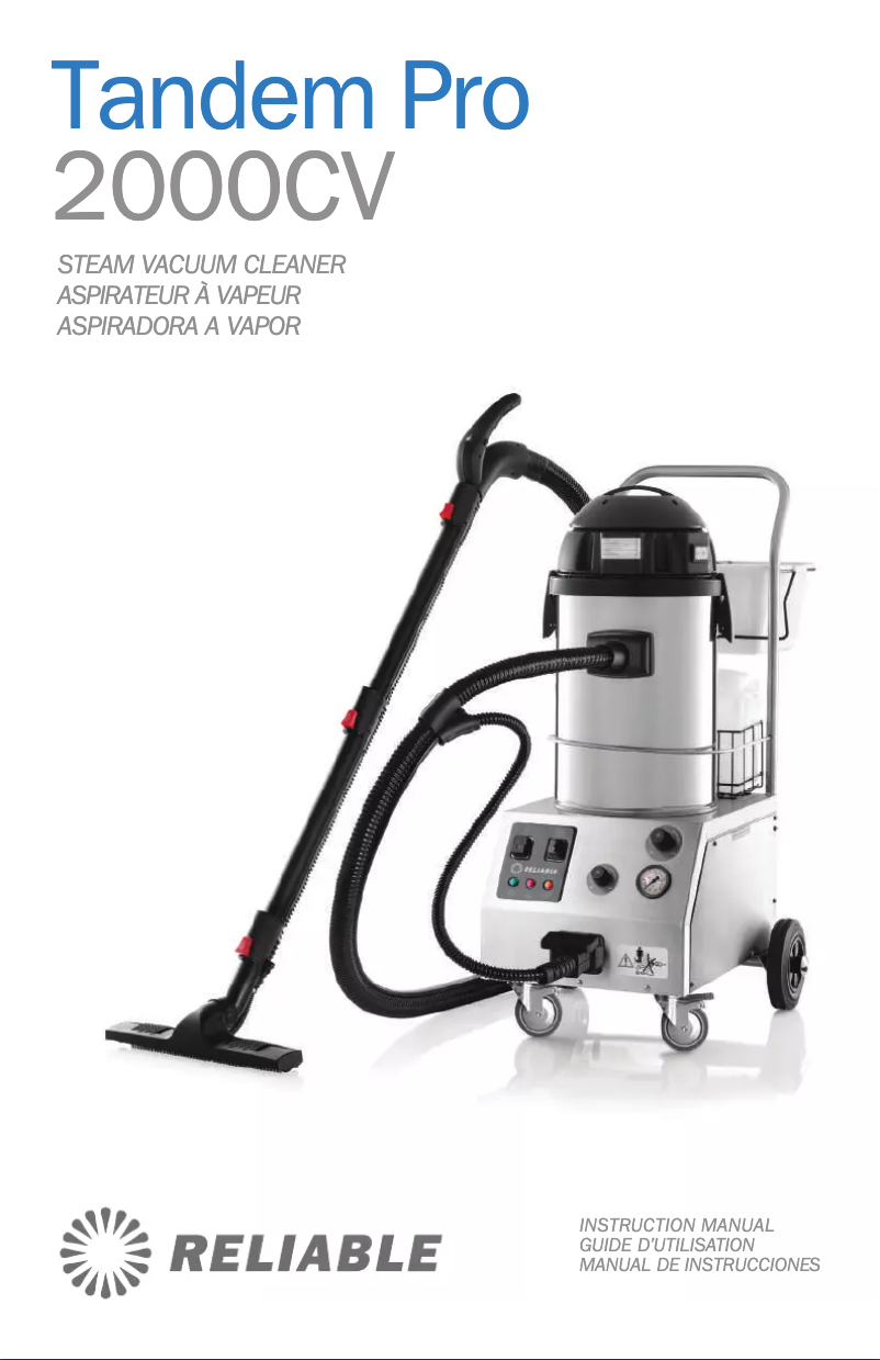 Page 1 de la notice Manuel utilisateur Reliable Tandem Pro 2000CV