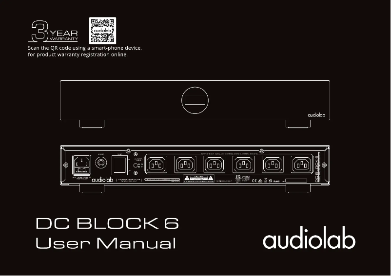 Page n°1 - Manuel utilisateur Audiolab DC Block 6