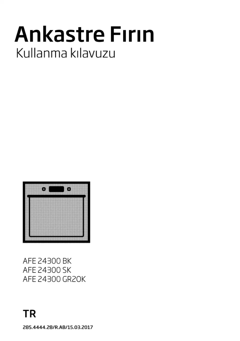 Page n°1 - Manuel utilisateur Beko AFE 24300 SK