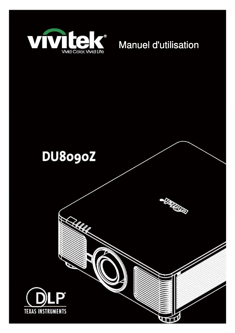 Page n°1 - Manuel utilisateur Vivitek DU8090Z