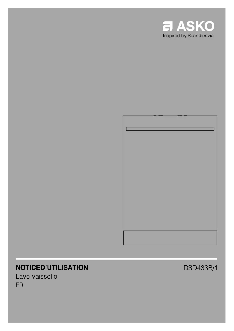 Page 1 de la notice Manuel utilisateur Asko DSD 433 B/1