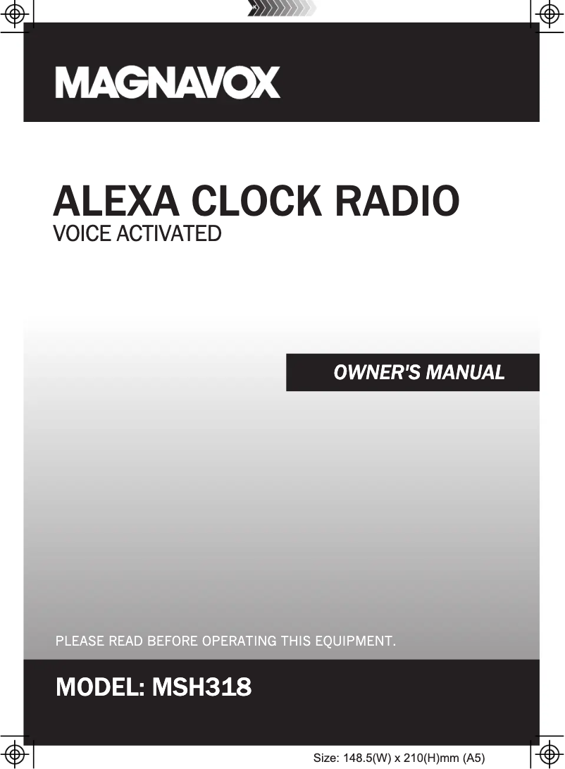 Page 1 de la notice Manuel utilisateur Magnavox MSH318