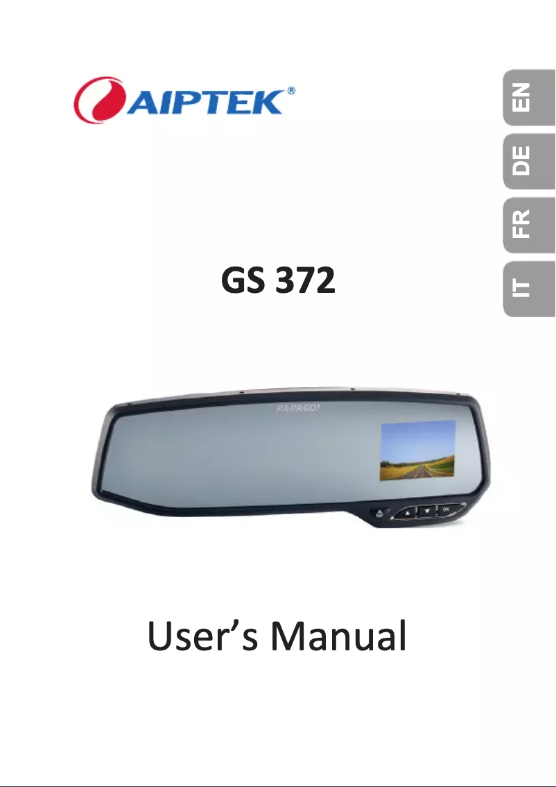 Page 1 de la notice Manuel utilisateur Aiptek GS 372